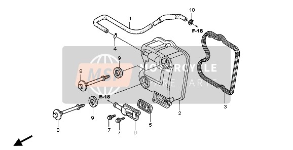 Honda SH125 2007 CYLINDER HEAD COVER for a 2007 Honda SH125